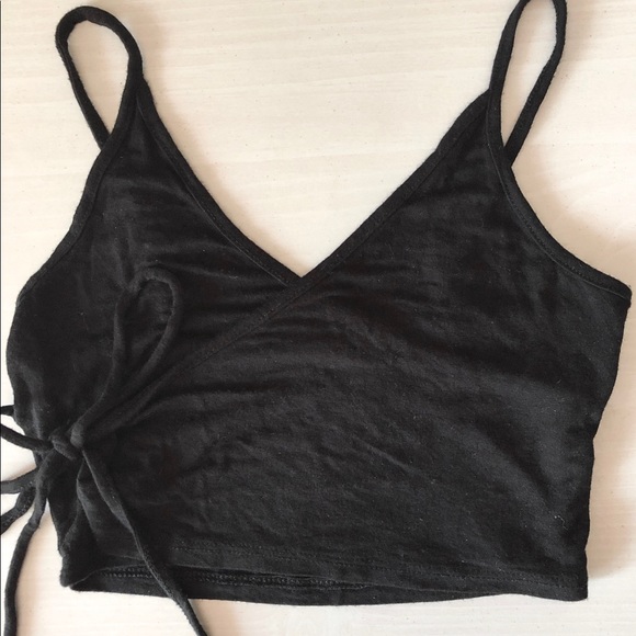 Urban Outfitters Tops - UO Kimchi Blue Ballerina Wrap-Front Crop Top